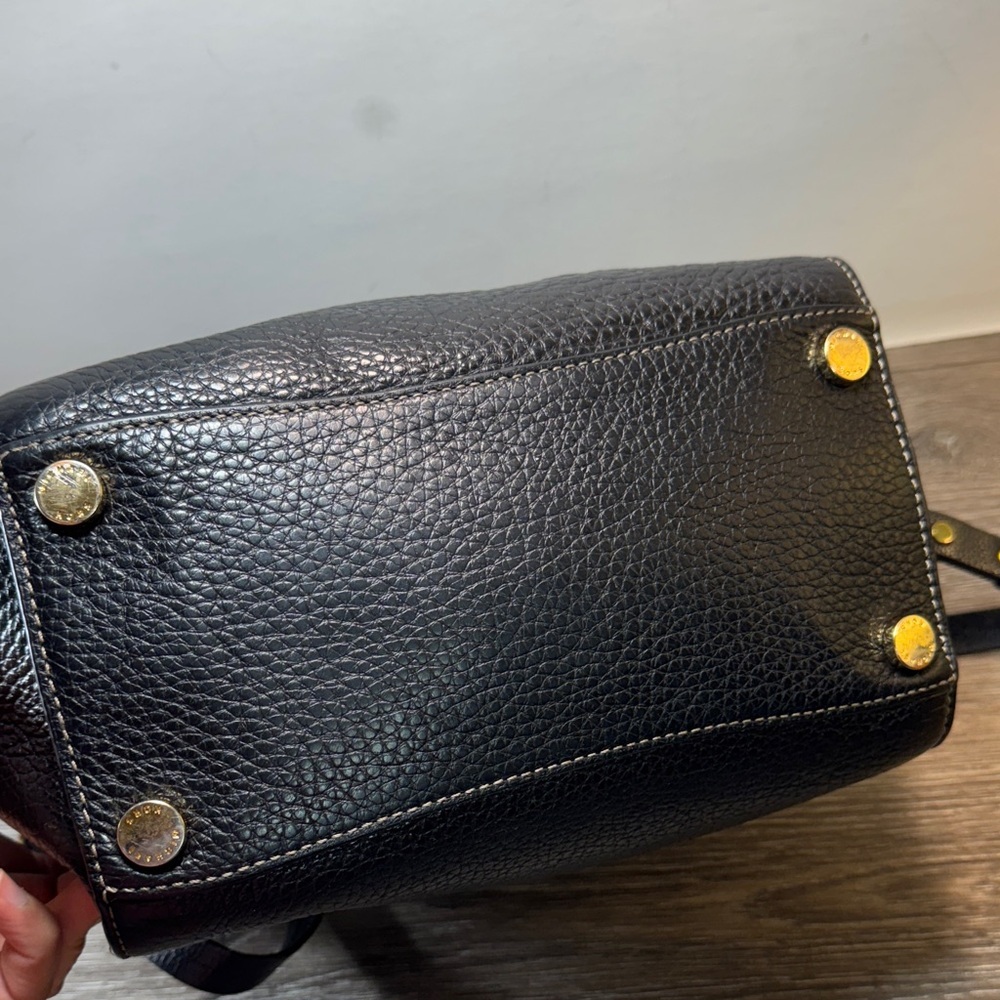 Michael Kors Black Textured Satchel - Picture 7 of 15